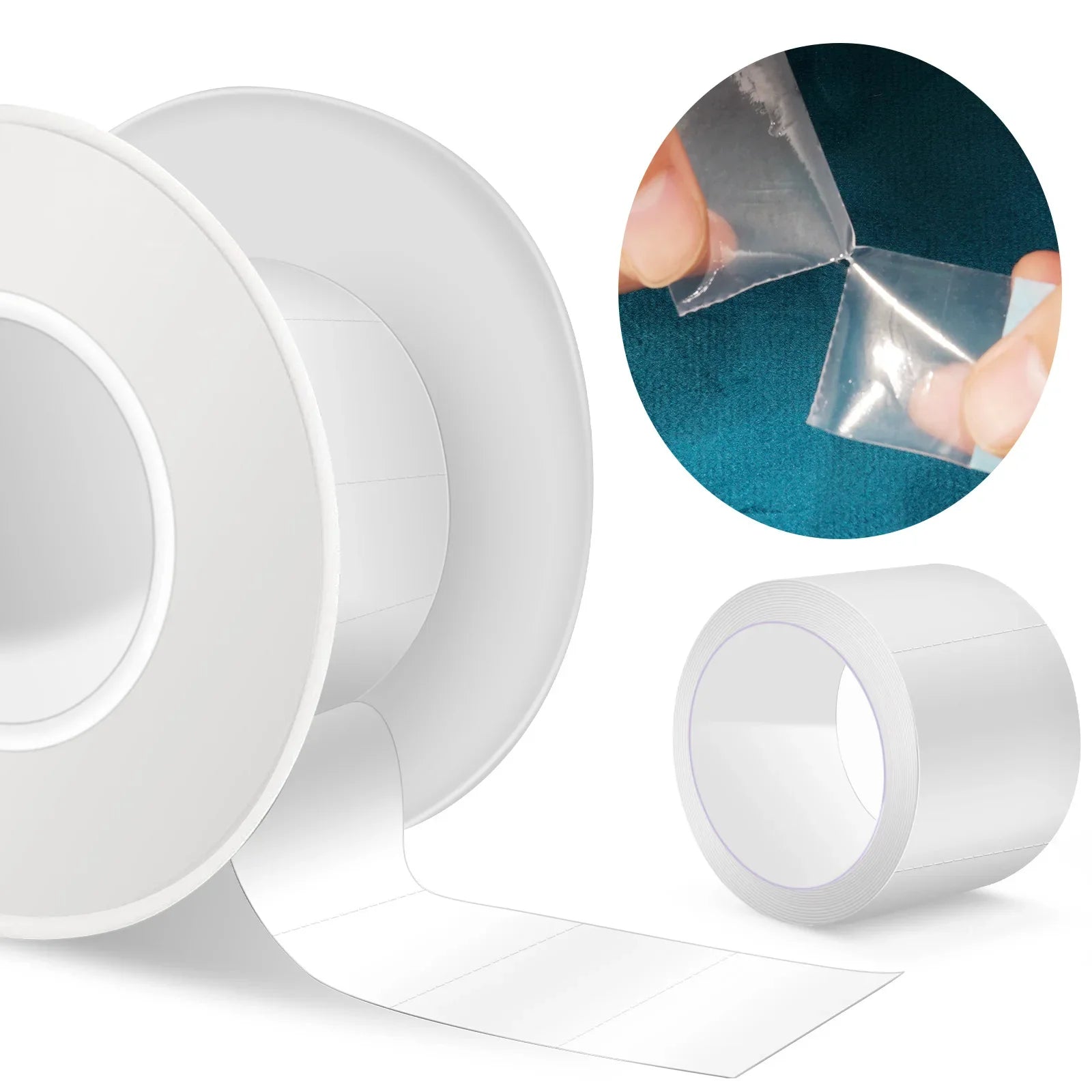 1/2 Roll Invisible Silicone Scar Sheets , 2.5cm X 150cm, Self-Adhesive Scar Cover Tape Reusable and Effective Skin Care Strips